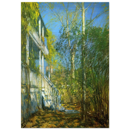 Summer at Cos Cob - Childe Hassam Brushed Aluminum Print - 70x100 cm / 28x40 inches | Childe Hassam Aluminum Print | Childe Hassam Prints