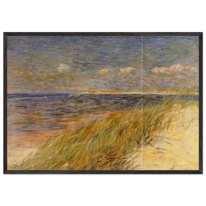 THE DUNES ZWIN KNOKKE 1887 - Theo van Rysselberghe 70x100 cm / 28x40 inches Framed Art Print – Black Wooden Frame