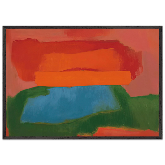 NUMBER 2 1967 - Esteban Vicente Framed Art Print – Black Wooden Frame - Default Title - -Framed Art Print