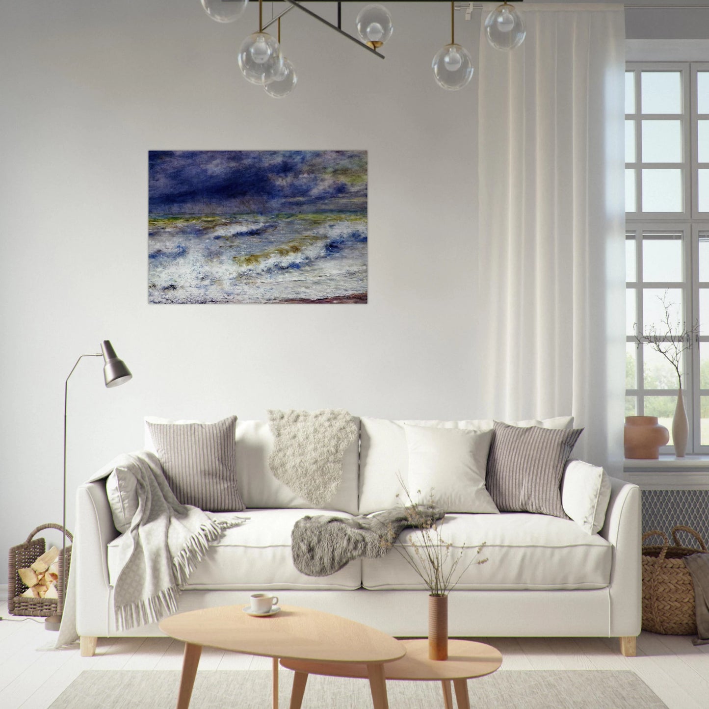 Seascape - Pierre-Auguste Renoir Brushed Aluminum Print - 70x100 cm / 28x40 inches | Pierre-Auguste Renoir Aluminum Print | Pierre-Auguste Renoir Prints