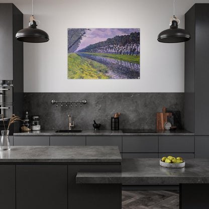 CANAL IN FLANDERS 1894 1 - Theo van Rysselberghe Acrylic Print - 70x100 cm / 28x40″ inches | Theo van Rysselberghe Wall Art | Theo van Rysselberghe Prints