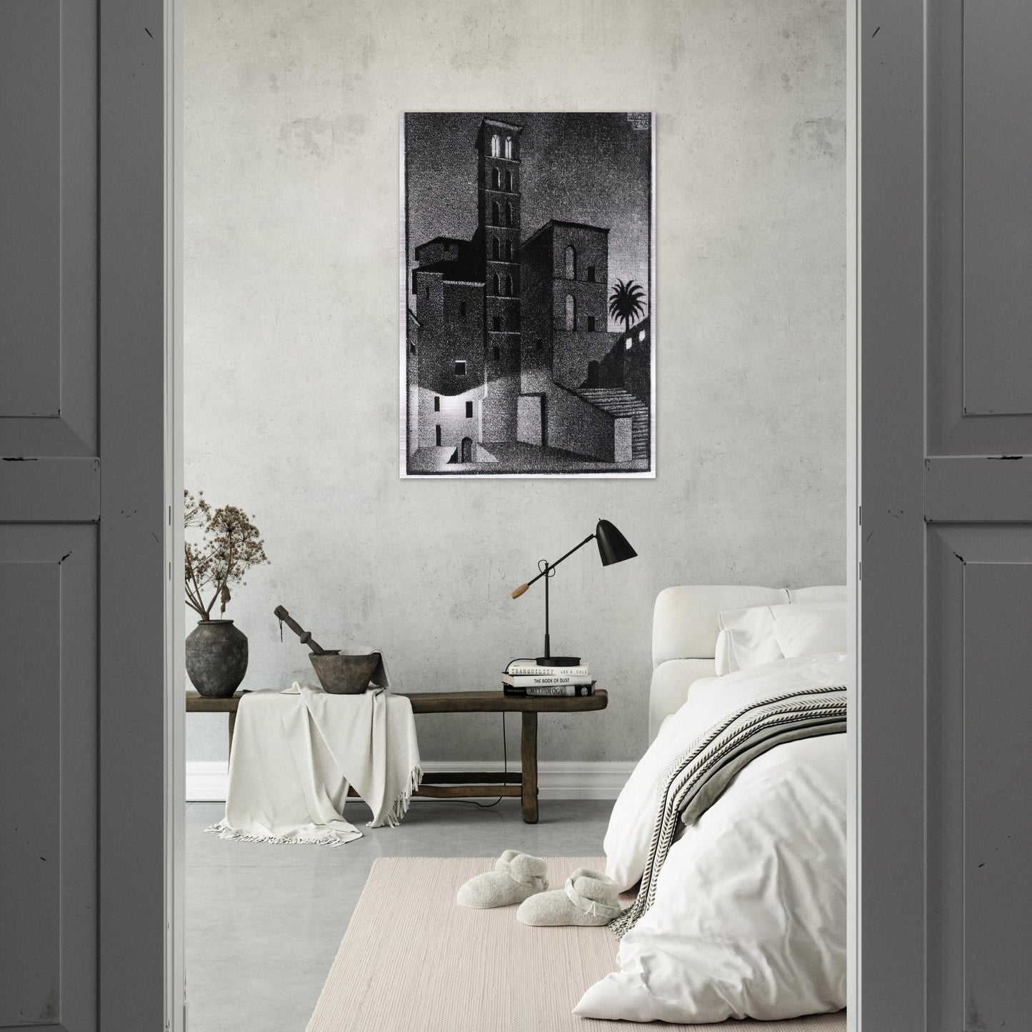 ESCHER (27) - MC Escher Brushed Aluminum Print - 70x100 cm / 28x40 inches | MC Escher Aluminum Print | MC Escher Prints