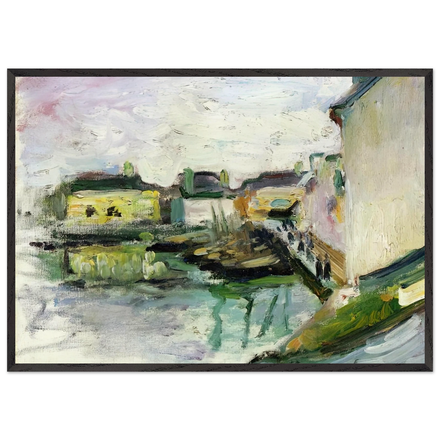 THE PORT OF PALAIS BELLE ILE 1896 - Henri Matisse Framed Art Print – Black Wooden Frame - Default Title - -Framed Art Print