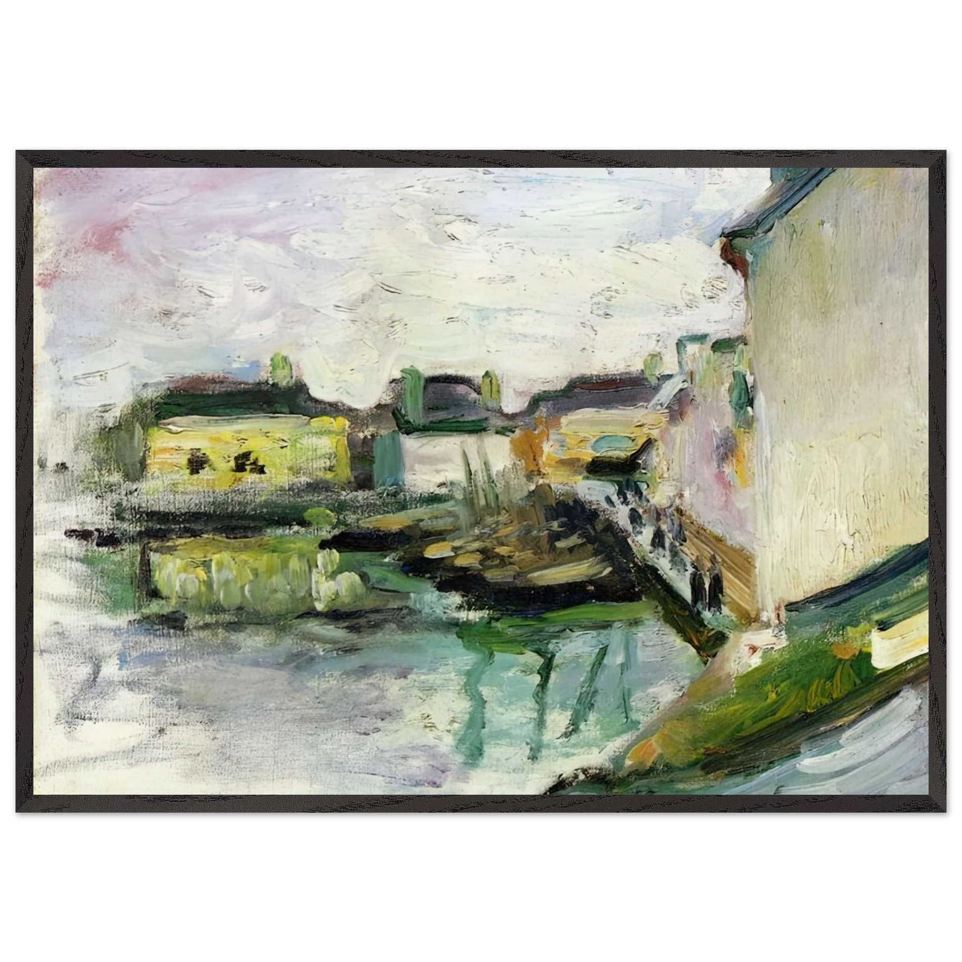 THE PORT OF PALAIS BELLE ILE 1896 - Henri Matisse Framed Art Print – Black Wooden Frame - Default Title - -Framed Art Print