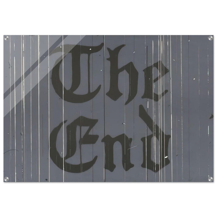 THE FINAL END 1991 - Edward Ruscha Acrylic Print - 70x100 cm / 28x40″ inches