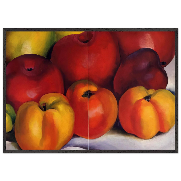 Apple Family - Georgia OKeeffe 70x100 cm / 28x40 inches Framed Art Print – Black Wooden Frame
