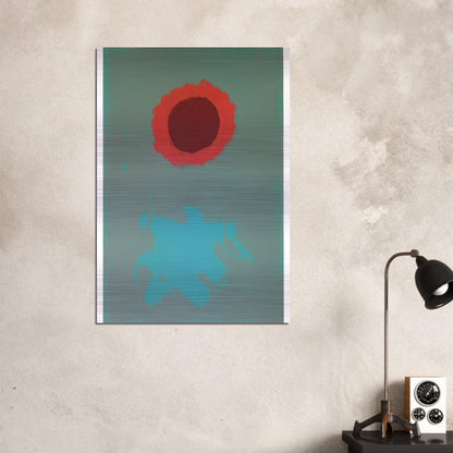 Chrome Green - 1972 - Adolph Gottlieb Brushed Aluminum Print - 70x100 cm / 28x40 inches | Adolph Gottlieb Aluminum Print | Adolph Gottlieb Prints