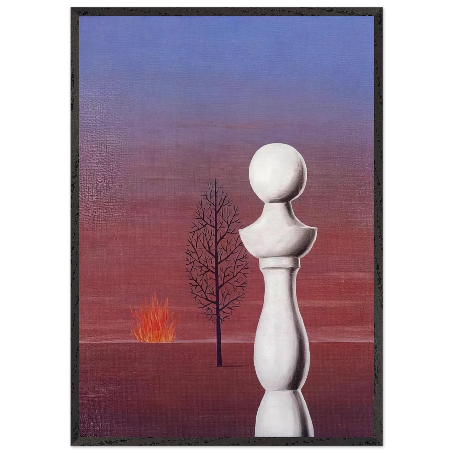 FASHIONABLE PEOPLE 1950 - Rene Magritte Framed Art Print – Black Wooden Frame - Default Title - -Framed Art Print