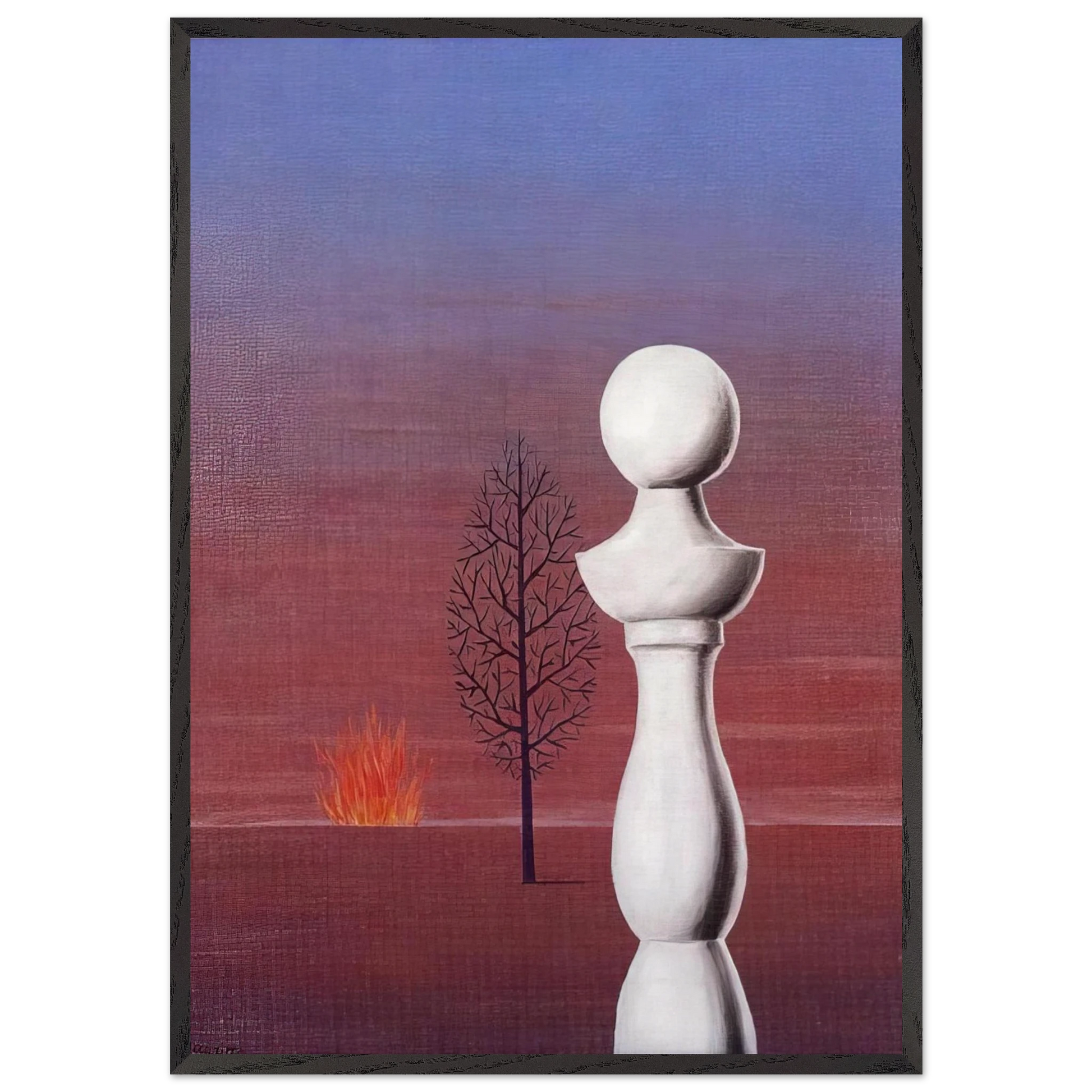 FASHIONABLE PEOPLE 1950 - Rene Magritte Framed Art Print – Black Wooden Frame - Default Title - -Framed Art Print