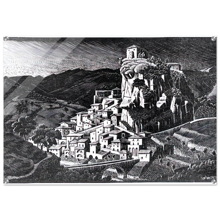 PALIZZI CALABRIA OCTOBER 1930 1930 - MC Escher Acrylic Print - 70x100 cm / 28x40″ inches | Maurits Cornelis Escher Prints