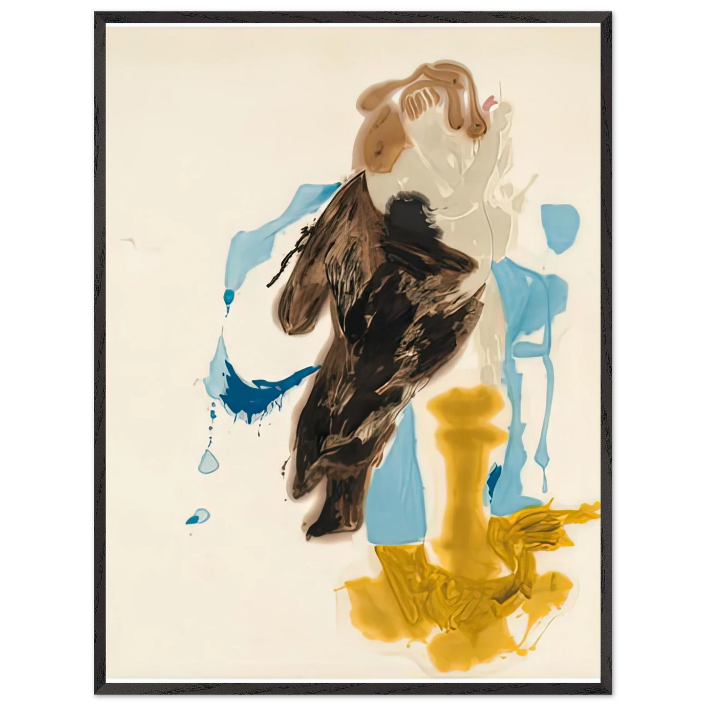 Helen Frankenthaler - After Rubens, 1961- Wall Art - 30x40 cm / 12x16 inches - Premium Wooden Framed Poster With Fine Art Paper - Black frame