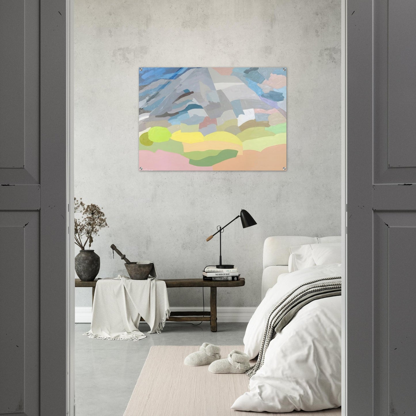 Mount Tamalpais - 1985 - Etel Adnan Acrylic Print - 70x100 cm / 28x40″ inches | Etel Adnan Wall Art | Etel Adnan Prints