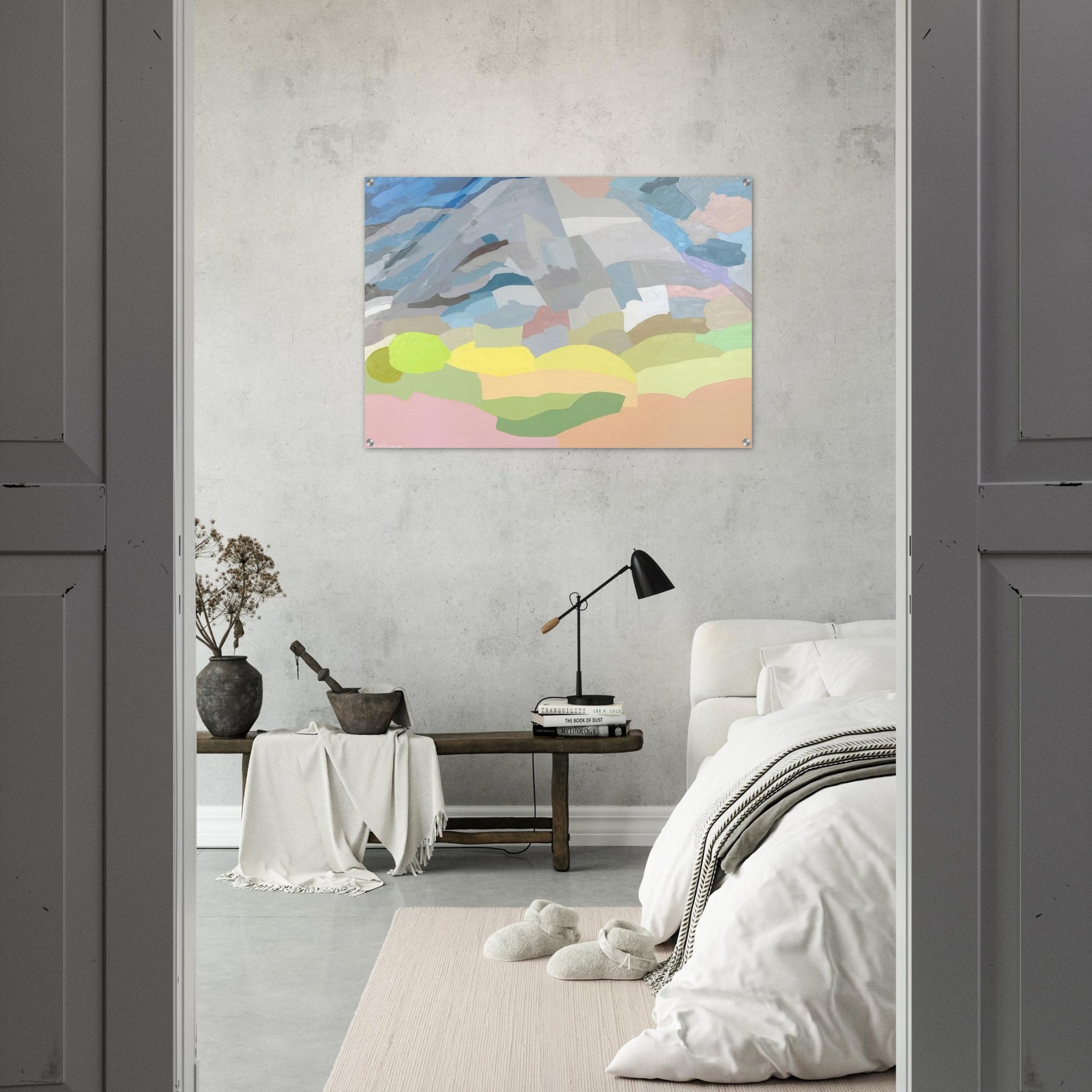 Mount Tamalpais - 1985 - Etel Adnan Acrylic Print - 70x100 cm / 28x40″ inches | Etel Adnan Wall Art | Etel Adnan Prints