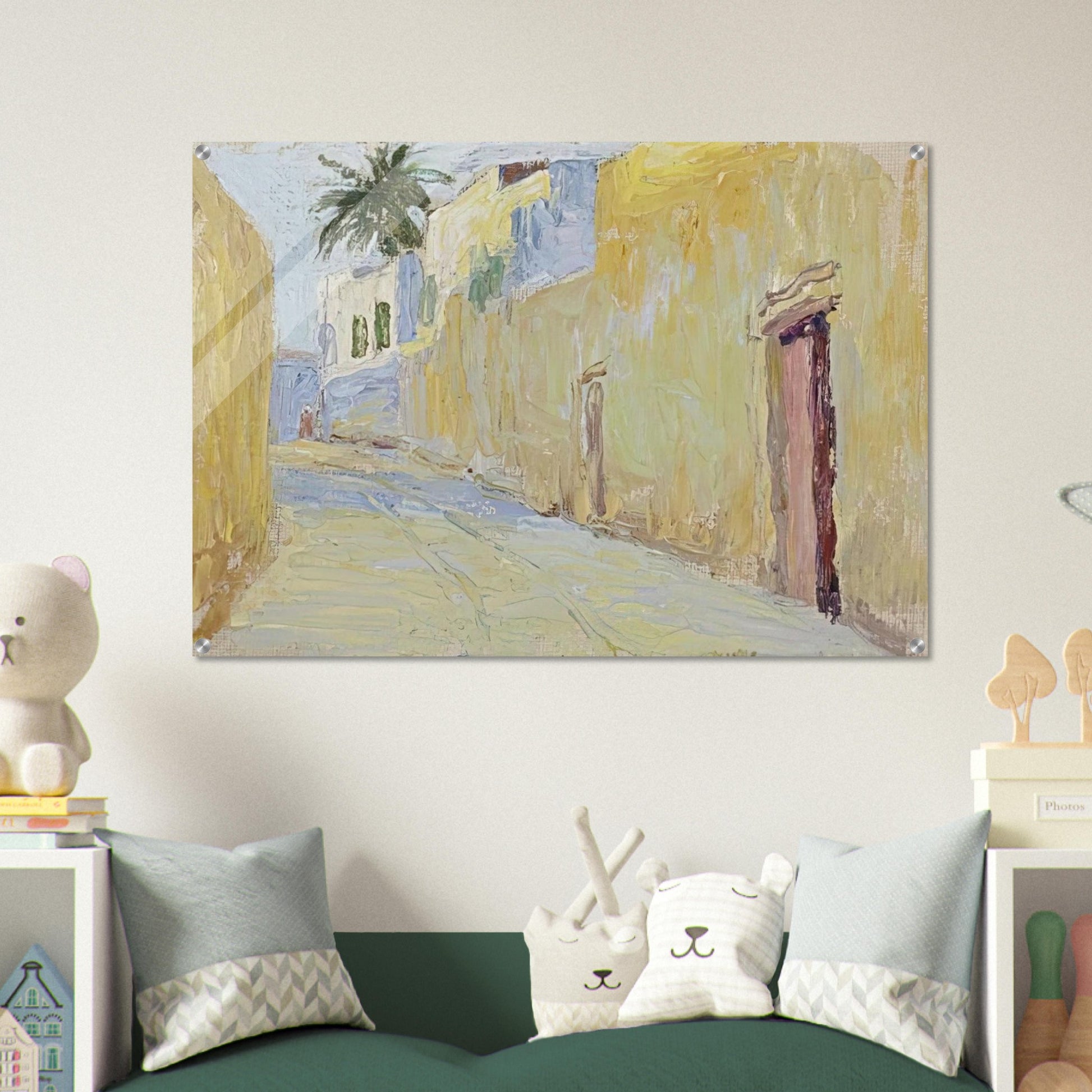 ALLEY IN TUNIS - Gabriele Munter Acrylic Print - 70x100 cm / 28x40″ inches | Gabriele Munter Wall Art | Gabriele Munter Prints