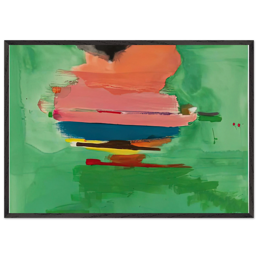 Untitled 1973- - Helen Frankenthaler Framed Art Print – Black Wooden Frame - Default Title - -Framed Art Print