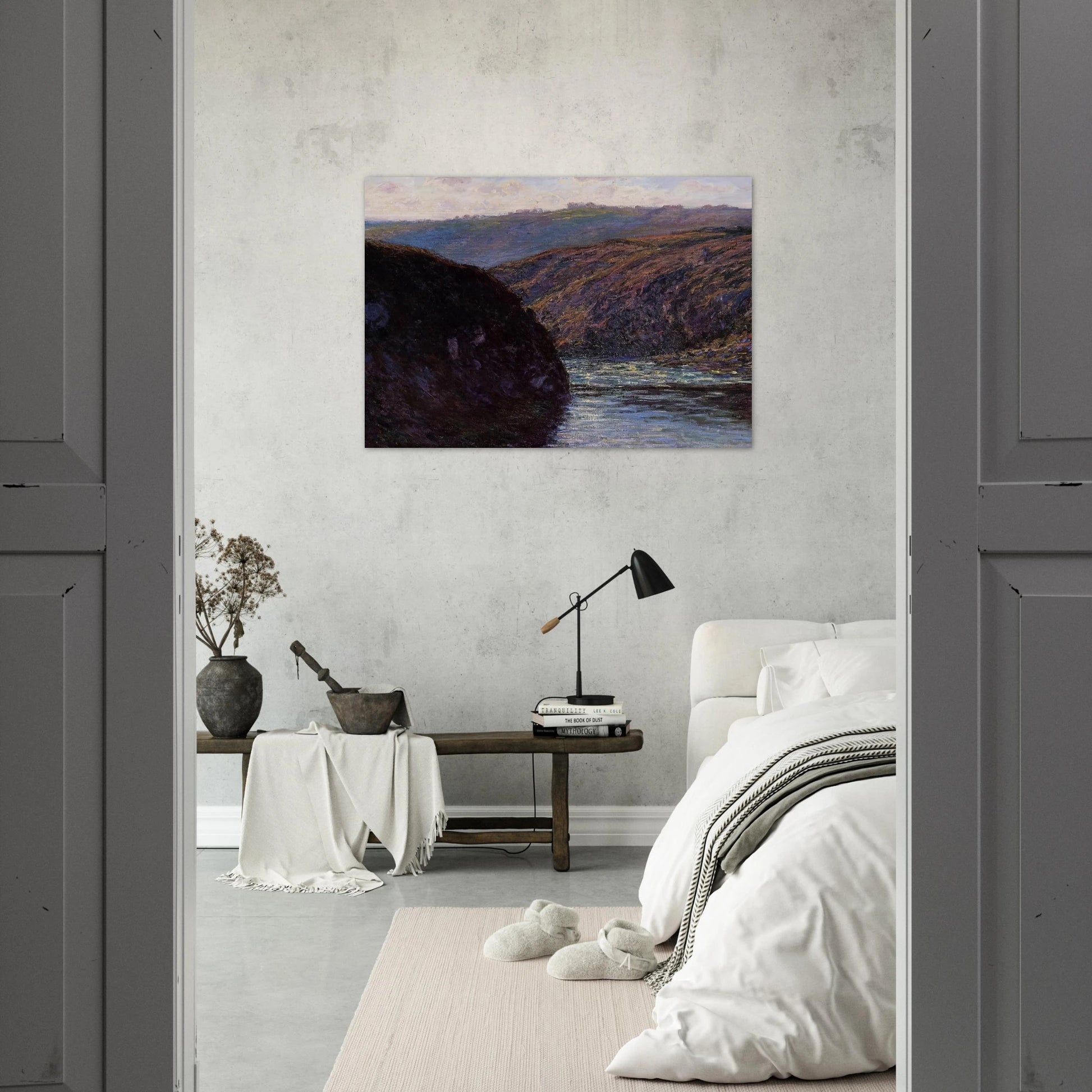 Valley of the Creuse, Afternoon Sunlight - claude monet Brushed Aluminum Print - 70x100 cm / 28x40 inches | claude monet Aluminum Print | claude monet Prints