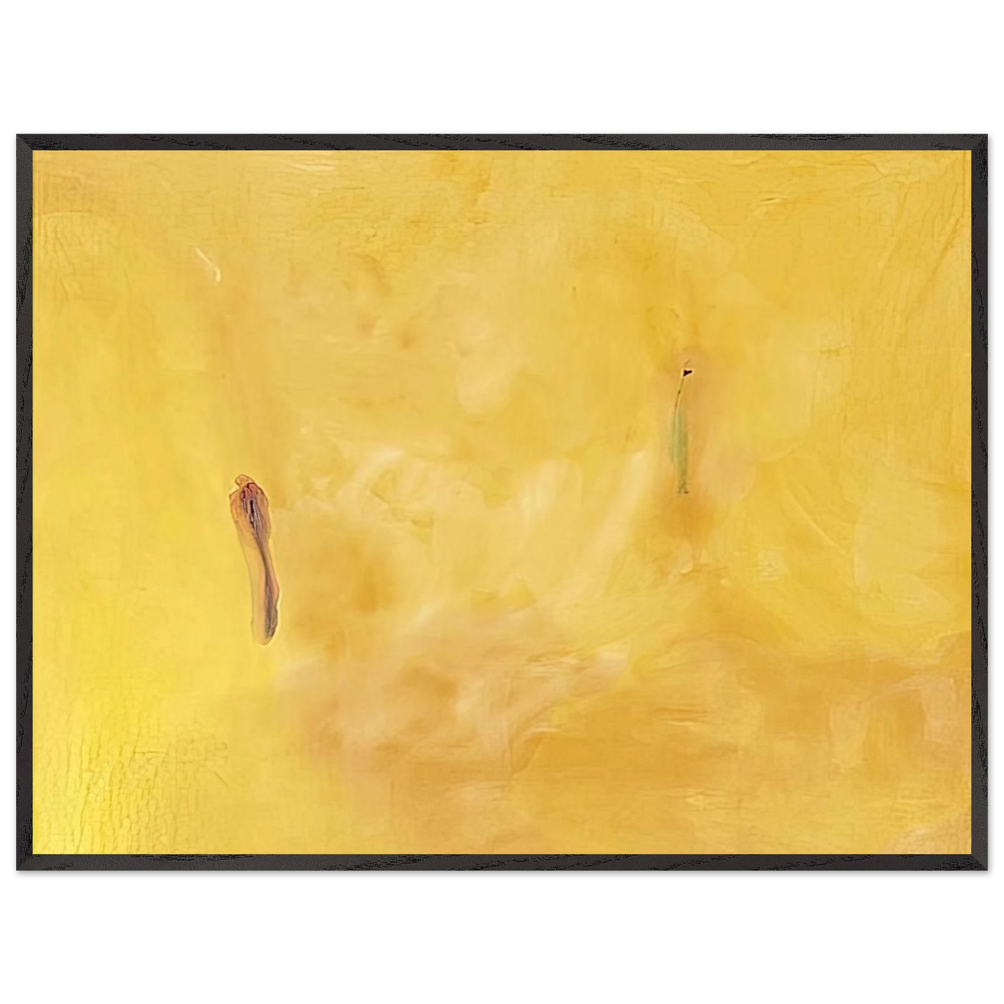 Helen Frankenthaler - Earliness - 1975 Wall art - 28x43  cm / XL (11x17 inches) - Premium Wooden Framed Poster With Fine Art Paper - Black frame