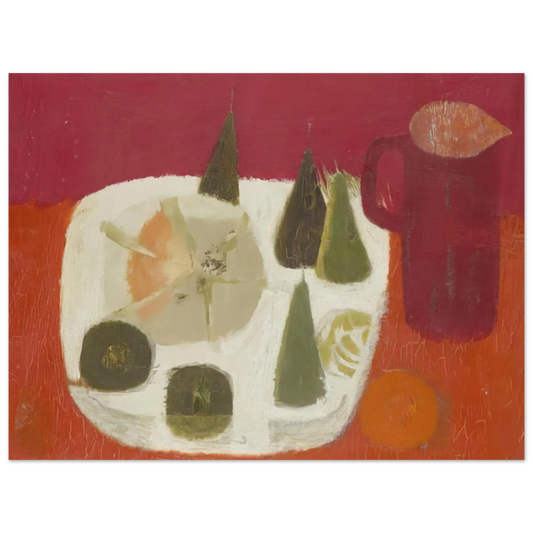 Mary Fedden - Red Jug - 1968 Fine Art Poster - Default Title