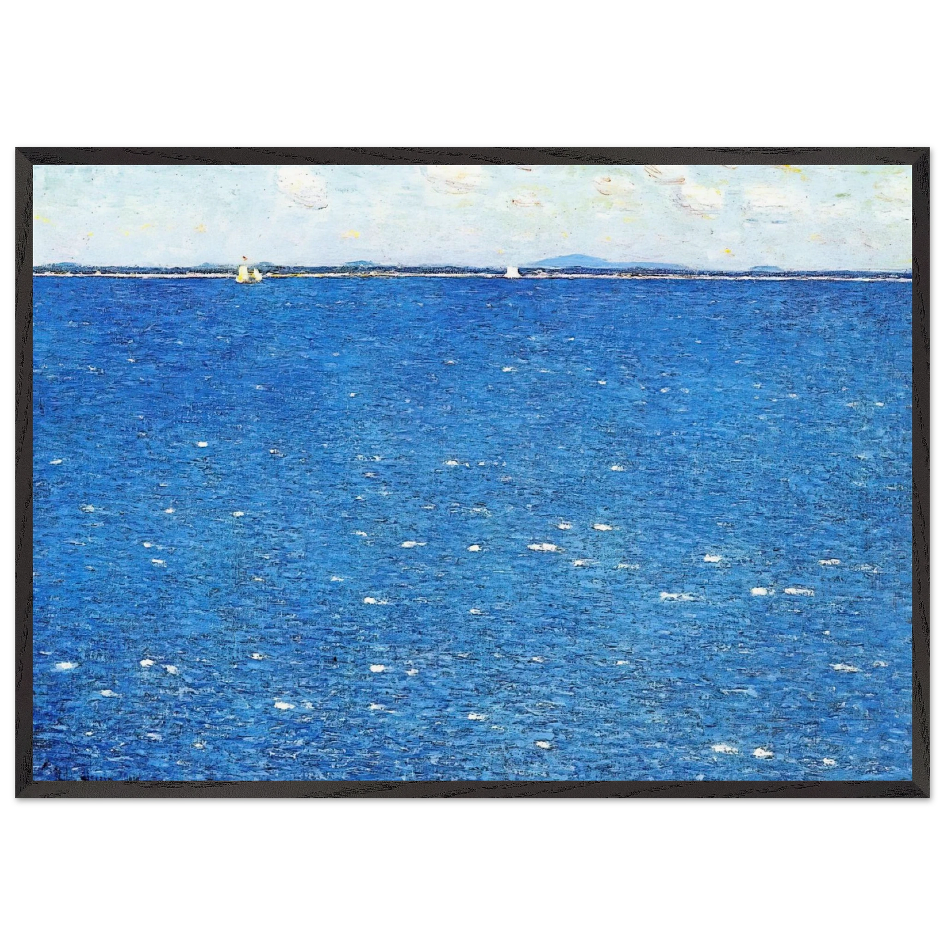 West Wind Appledore - Childe Hassam Framed Art Print – Black Wooden Frame - Default Title - -Framed Art Print