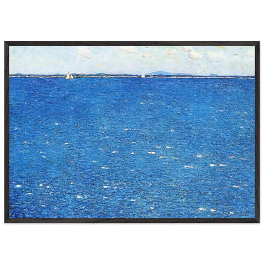 West Wind Appledore - Childe Hassam Framed Art Print – Black Wooden Frame - Default Title - -Framed Art Print