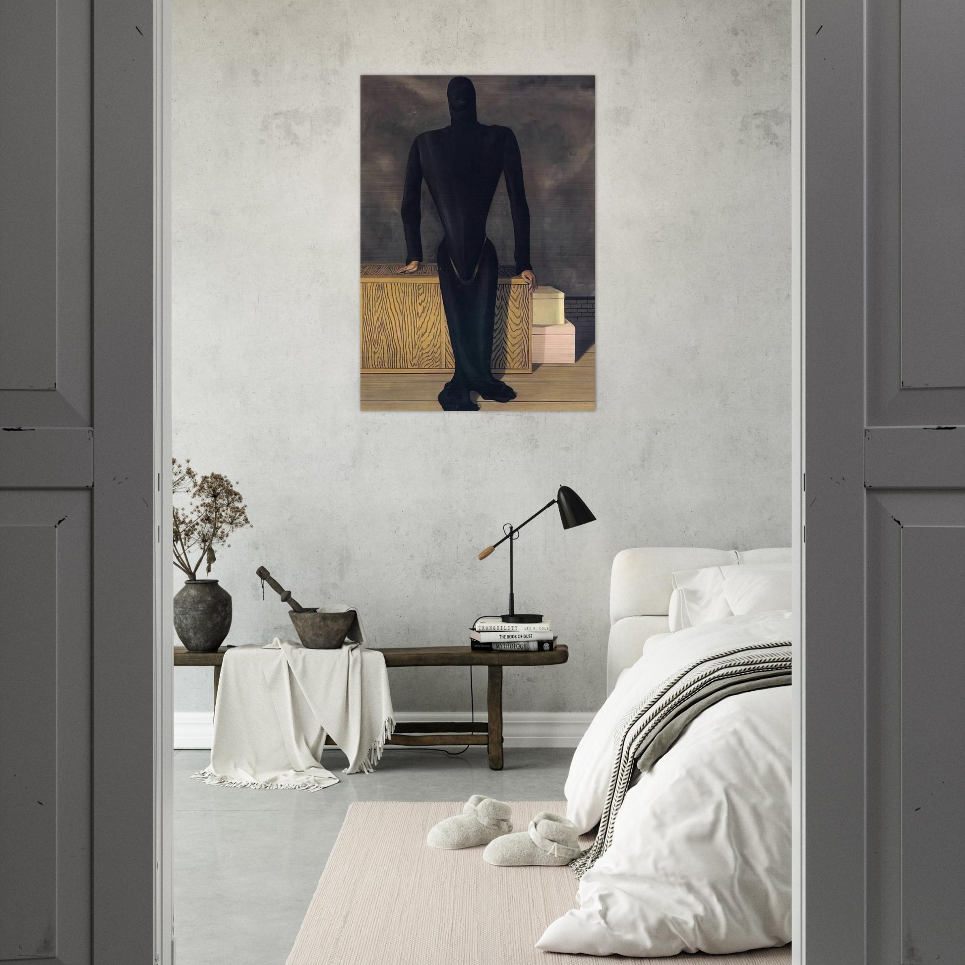 THE FEMALE THIEF 1927 - Rene Magritte Brushed Aluminum Print - 70x100 cm / 28x40 inches | Rene Magritte Aluminum Print | Rene Magritte Prints