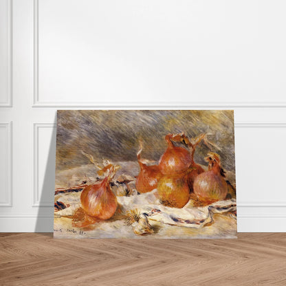 Onions - Pierre-Auguste Renoir Brushed Aluminum Print - 70x100 cm / 28x40 inches | Pierre-Auguste Renoir Aluminum Print | Pierre-Auguste Renoir Prints