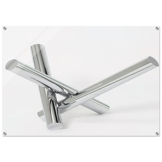 Einheit aus drei gleichen zylindern - 1966 - Max Bill Acrylic Print - 70x100 cm / 28x40″ inches