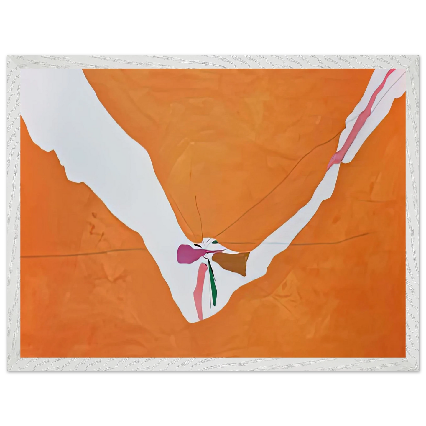 Helen Frankenthaler - Chairman of the Board, 1971- Wall Art - 21x29.7 cm / 8x12" - Premium Wooden Framed Poster With Fine Art Paper - White frame