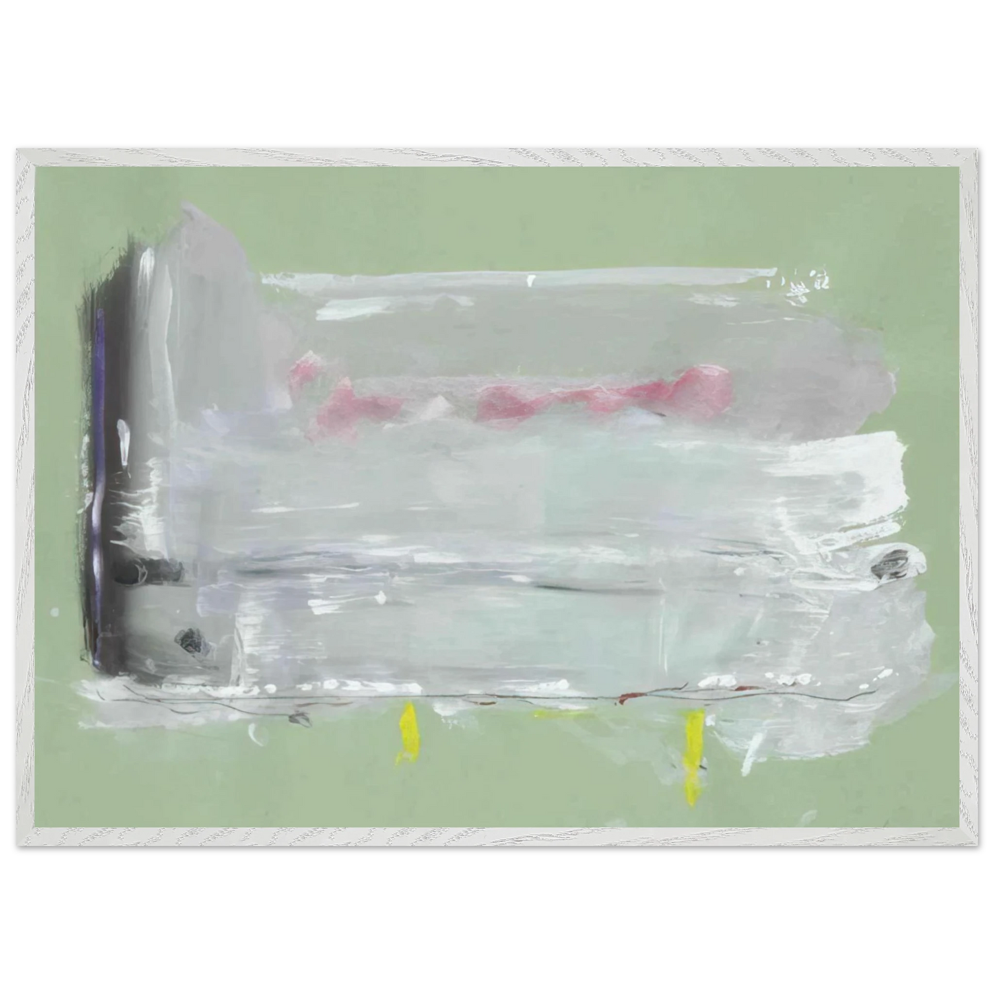 Helen Frankenthaler - Untitled - 1984 Wall art - A3 (29.7 x 42  cm) - Premium Wooden Framed Poster With Fine Art Paper - White frame