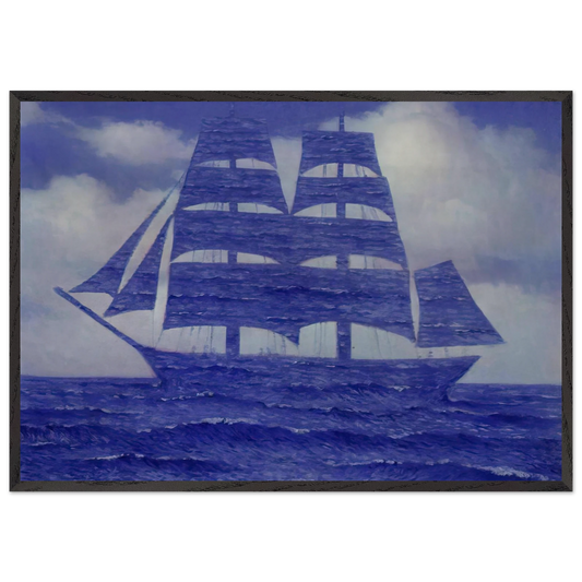 THE SEDUCER 1953 - Rene Magritte 70x100 cm / 28x40 inches Framed Art Print – Black Wooden Frame
