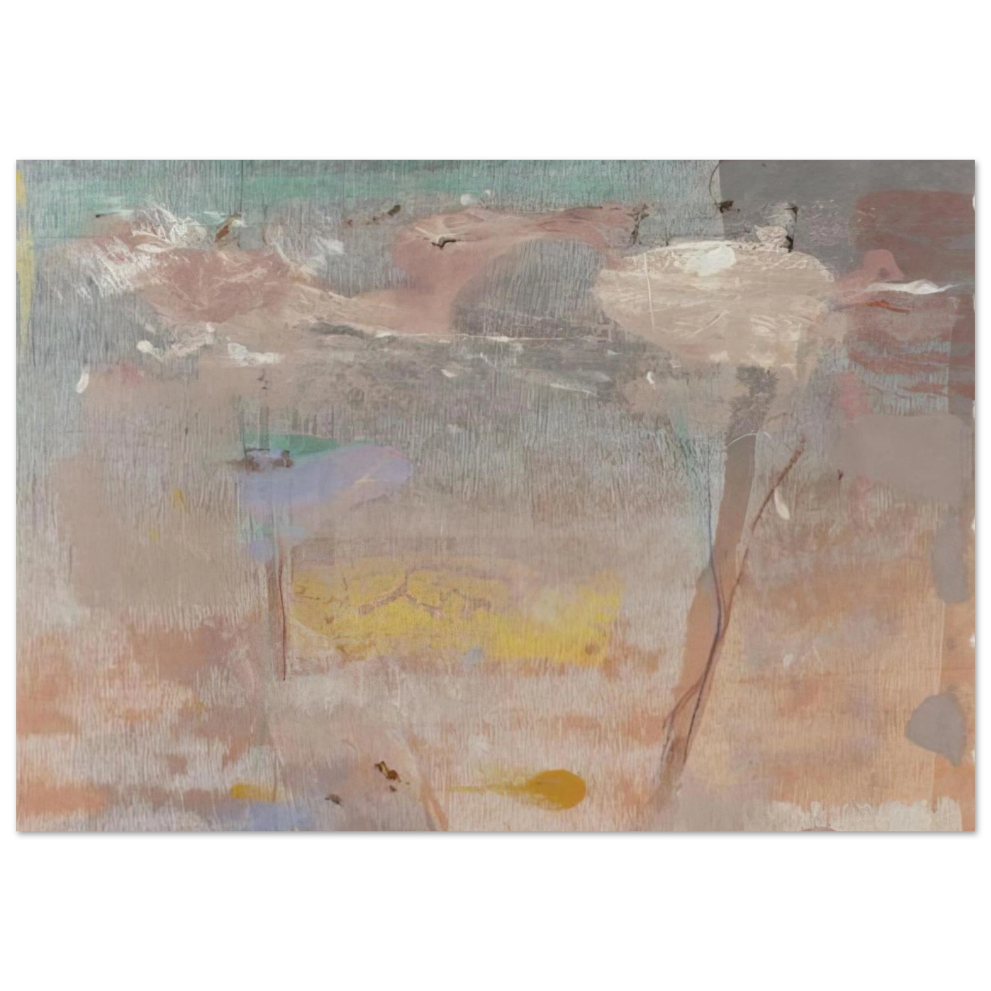 Helen Frankenthaler - Monotype I - 1981 Wall art - 13x18 cm / 5x7 inches - Fine Art Poster - -