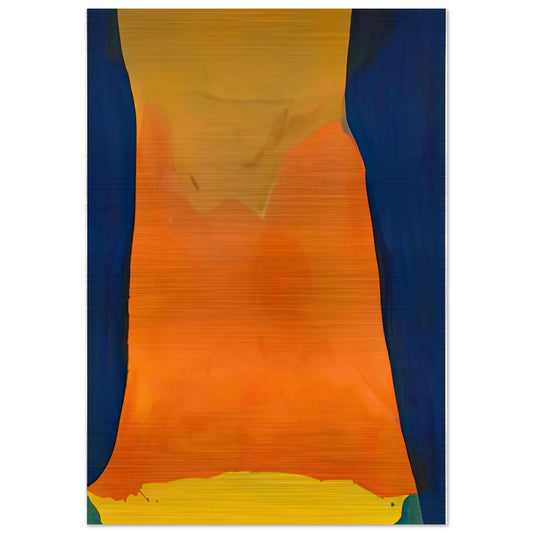 Orange Mood, 1963-64- - Helen Frankenthaler Brushed Aluminum Print - 70x100 cm / 28x40 inches | Helen Frankenthaler Aluminum Print | Helen Frankenthaler Prints