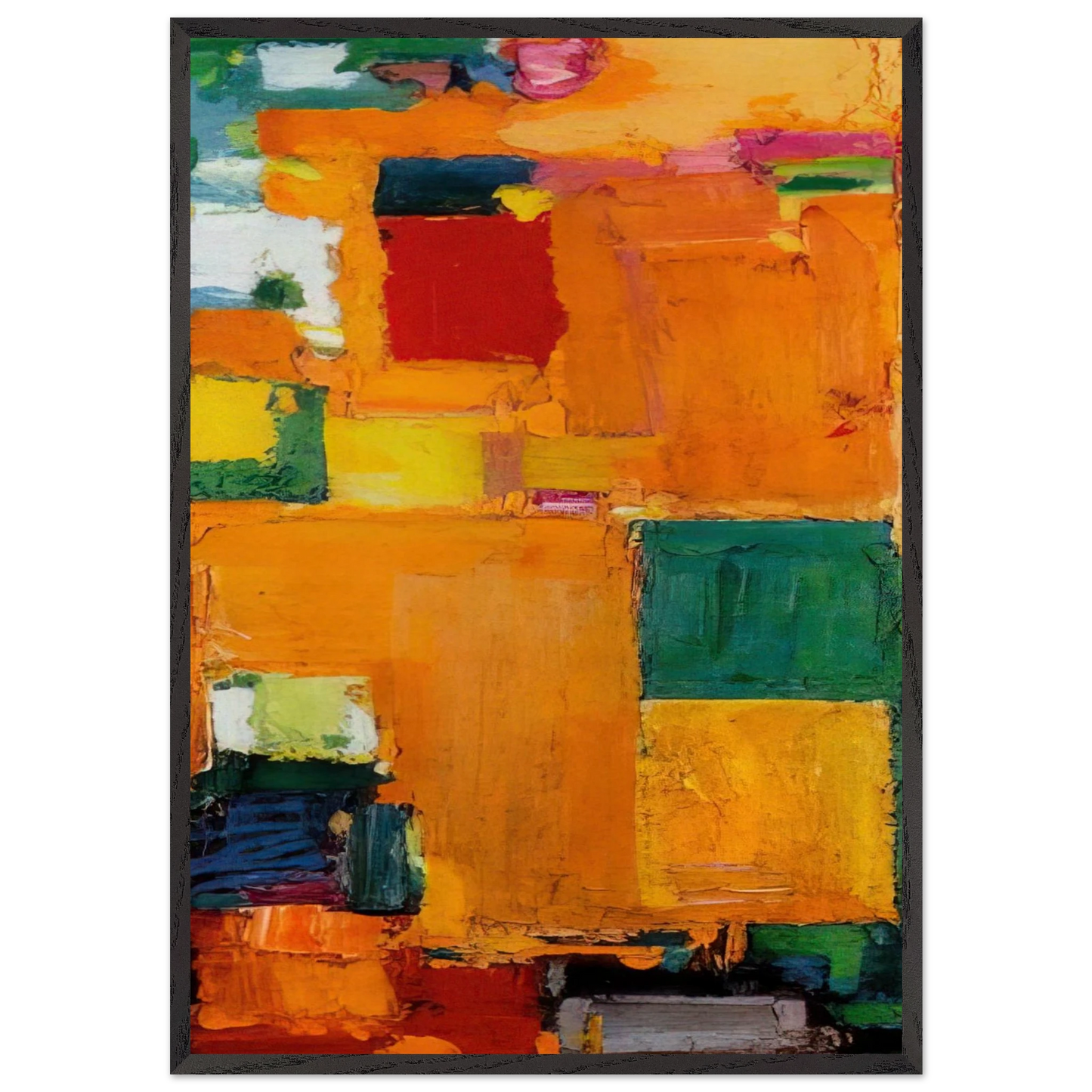 Kaleidos - Hans Hofmann Framed Art Print – Black Wooden Frame - Default Title - -Framed Art Print