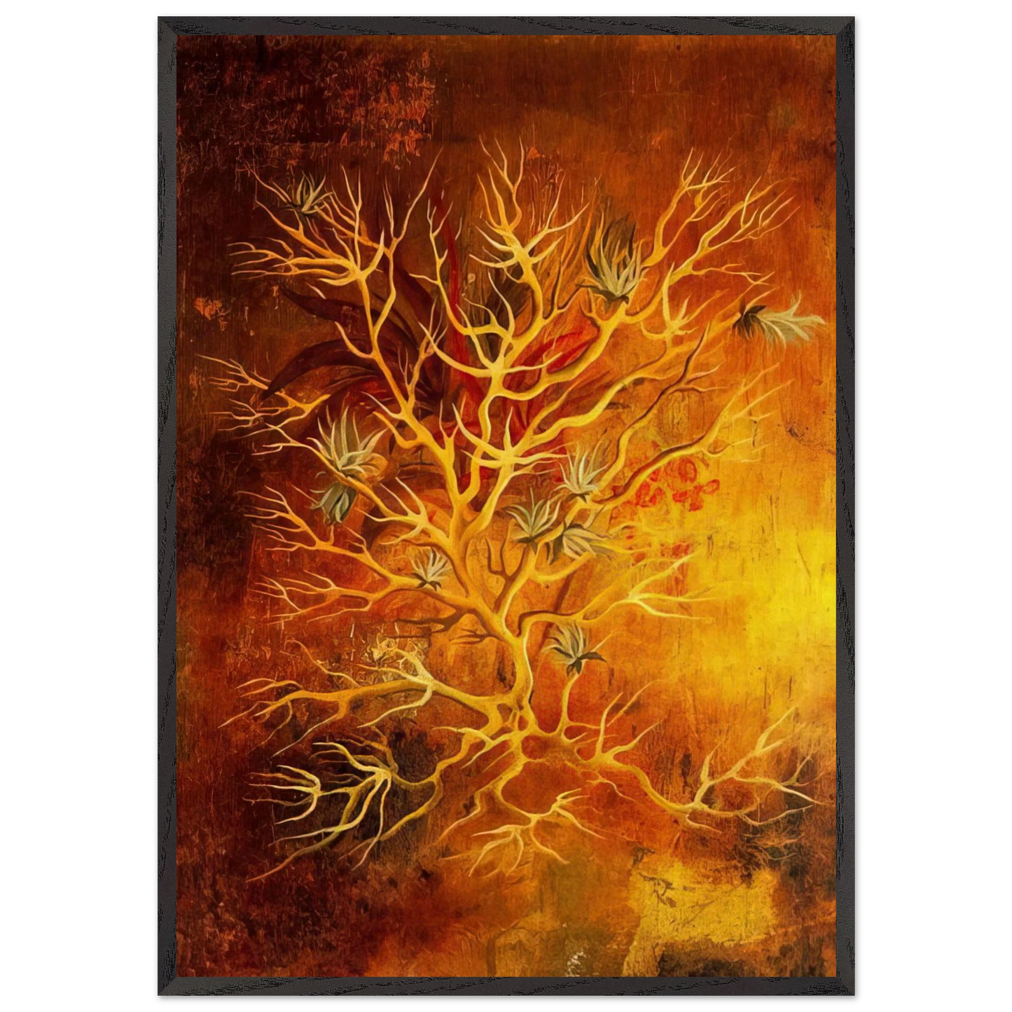 PLANT 1960 - Remedios Varo Framed Art Print – Black Wooden Frame - Default Title - -Framed Art Print