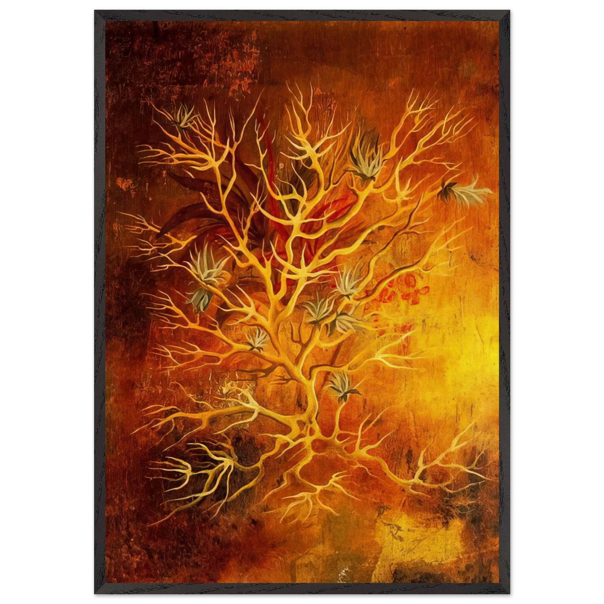 PLANT 1960 - Remedios Varo Framed Art Print – Black Wooden Frame - Default Title - -Framed Art Print