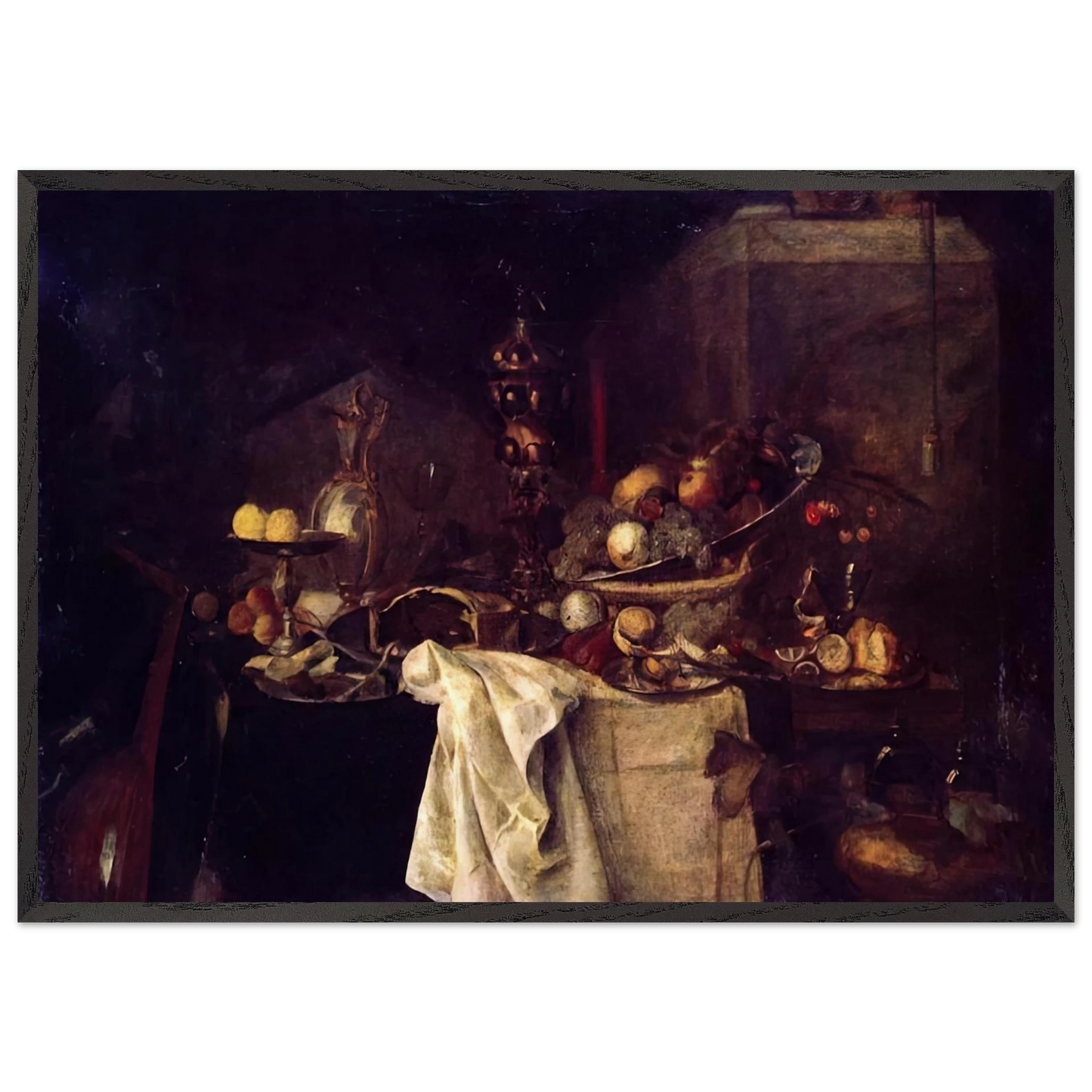 LA DESERTE AFTER JAN DAVIDSZ DE HEEM 1893 - Henri Matisse Framed Art Print – Black Wooden Frame - Default Title - -Framed Art Print