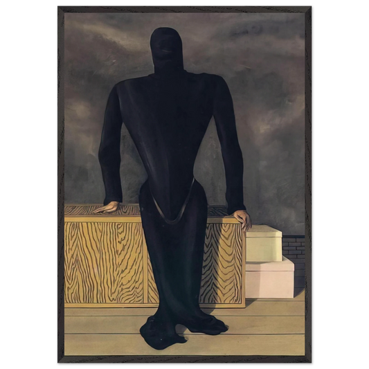 THE FEMALE THIEF 1927 - Rene Magritte Framed Art Print – Black Wooden Frame - Default Title - -Framed Art Print