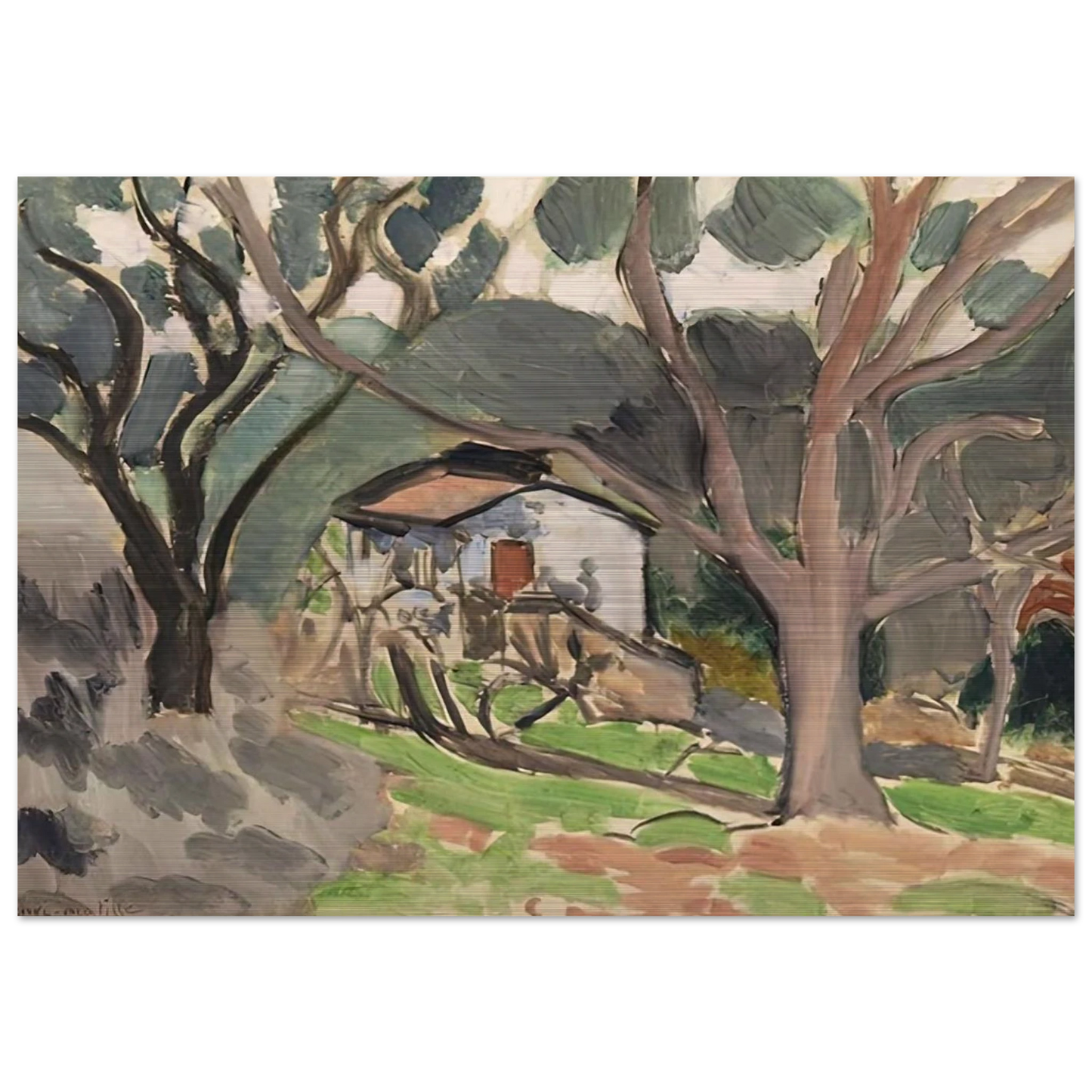 LA MAISONNETTE 1919 - Henri Matisse Brushed Aluminum Print - 70x100 cm / 28x40 inches | Henri Matisse Aluminum Print | Henri Matisse Prints