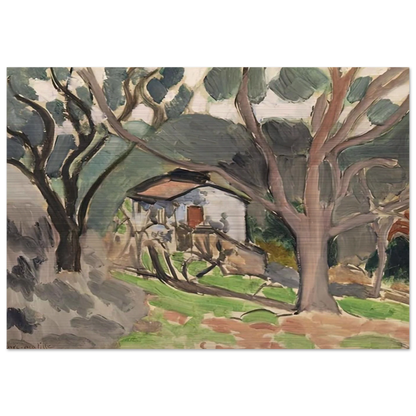 LA MAISONNETTE 1919 - Henri Matisse Brushed Aluminum Print - 70x100 cm / 28x40 inches | Henri Matisse Aluminum Print | Henri Matisse Prints