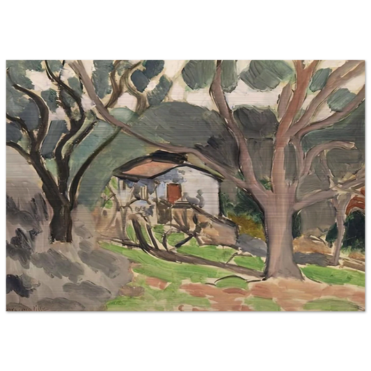 LA MAISONNETTE 1919 - Henri Matisse Brushed Aluminum Print - 70x100 cm / 28x40 inches | Henri Matisse Aluminum Print | Henri Matisse Prints