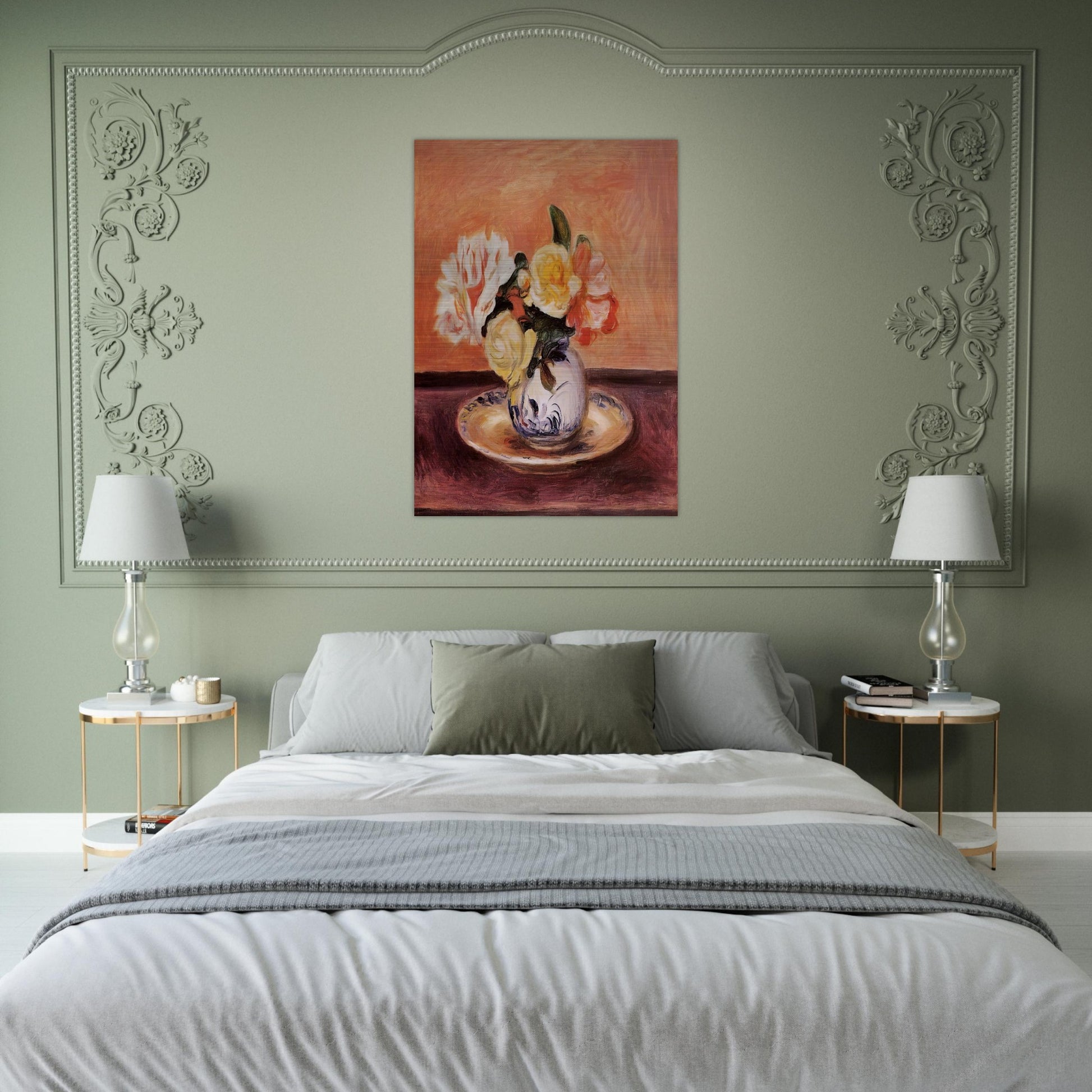 Vase of Flowers - Pierre-Auguste Renoir Brushed Aluminum Print - 70x100 cm / 28x40 inches | Pierre-Auguste Renoir Aluminum Print | Pierre-Auguste Renoir Prints