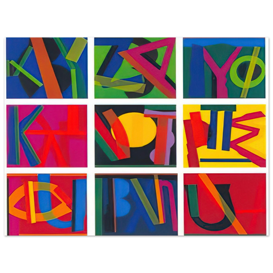 Joao Vieira - Untitled - Lettrism Fine Art Poster - Default Title