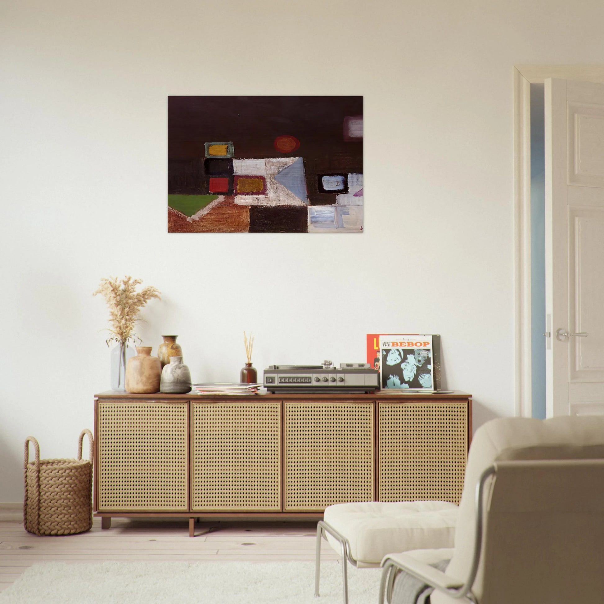 UNTITLED 1948 - Victor Pasmore Brushed Aluminum Print - 70x100 cm / 28x40 inches | Victor Pasmore Aluminum Print | Victor Pasmore Prints