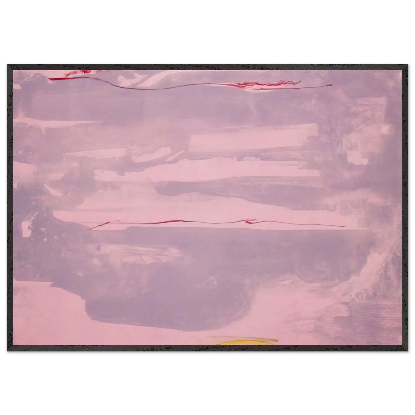 Helen Frankenthaler - Dream Walk - 1977 Wall art - 60x80 cm / 24x32 inches - Premium Wooden Framed Poster With Fine Art Paper - Wood frame