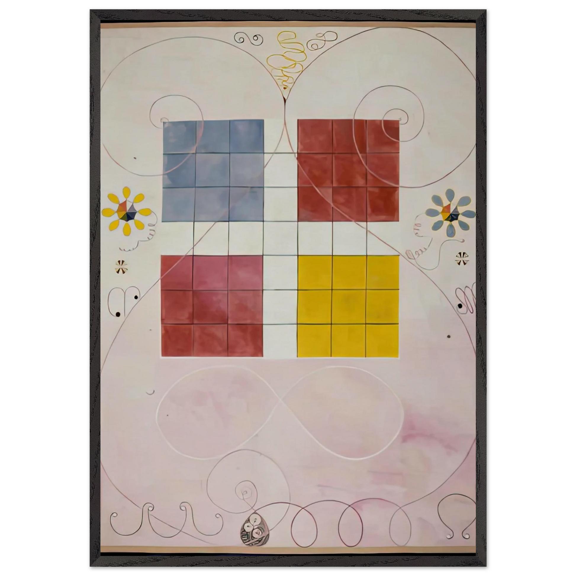 DE TIO ST RSTA N 10 ALDERDOMEN 1907 - Hilma af Klint Framed Art Print – Black Wooden Frame - Default Title - -Framed Art Print