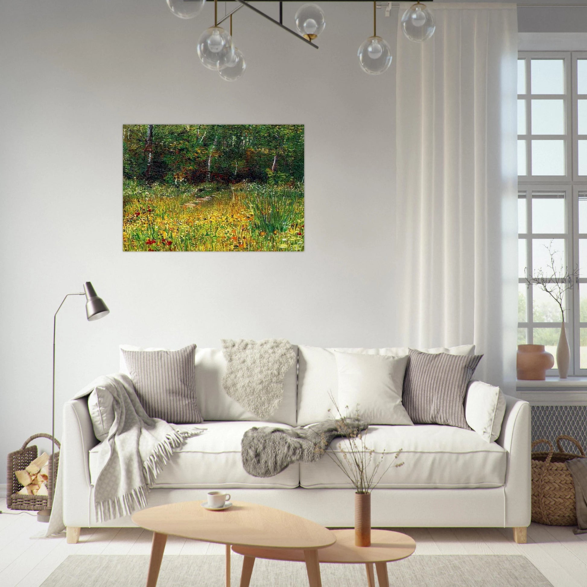 Park at Asnieres in Spring - Vincent van Gogh Brushed Aluminum Print - 70x100 cm / 28x40 inches | Vincent van Gogh Aluminum Print | Vincent van Gogh Prints