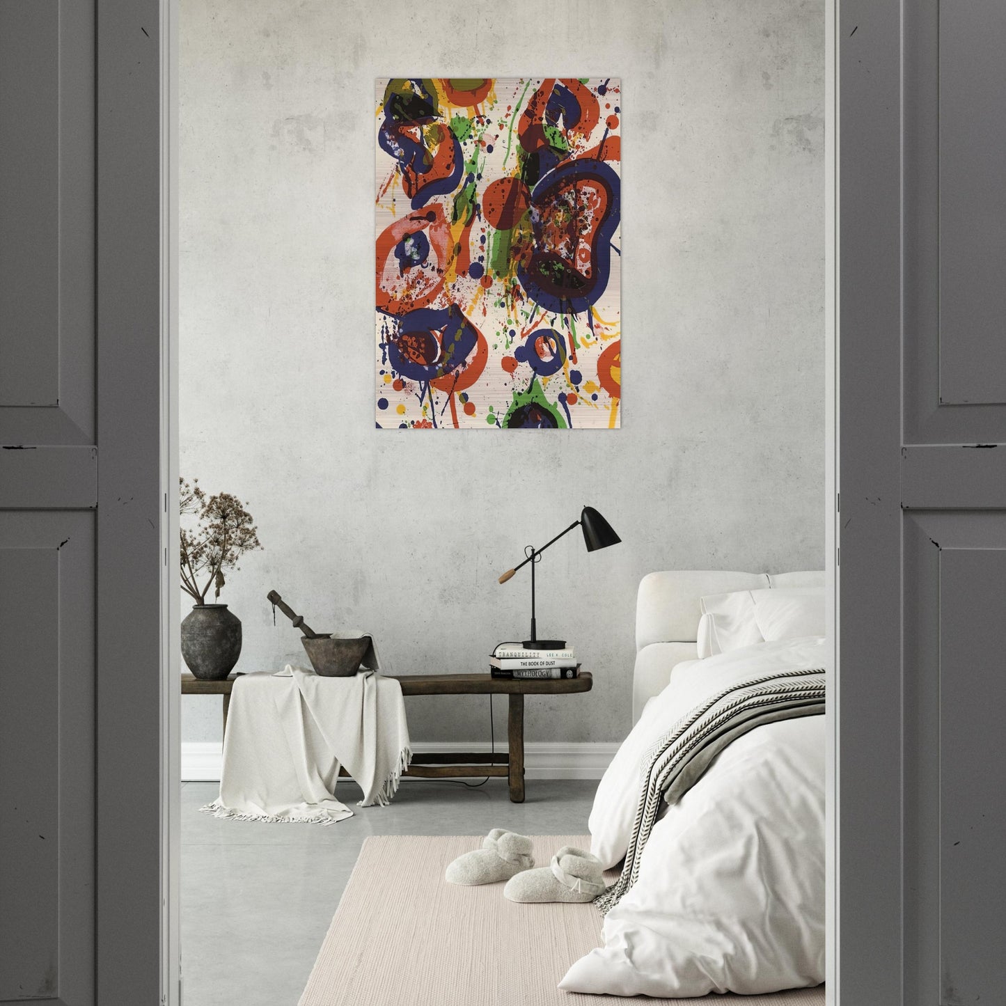 Untitled  from Pasadena Box   Lembark L59  - Sam Francis Brushed Aluminum Print - 70x100 cm / 28x40 inches | Sam Francis Aluminum Print | Sam Francis Prints