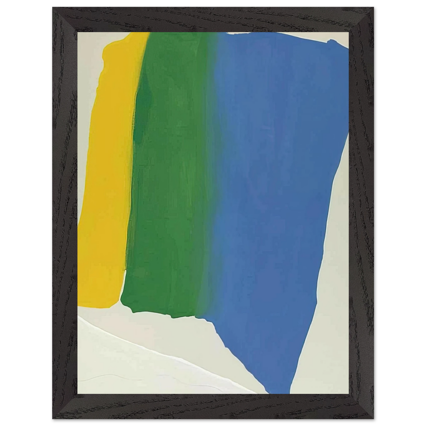 Helen Frankenthaler - Summer Insignia - 1969 Wall art - 27x35 cm / 11x14 inches - Premium Wooden Framed Poster With Fine Art Paper - Black frame
