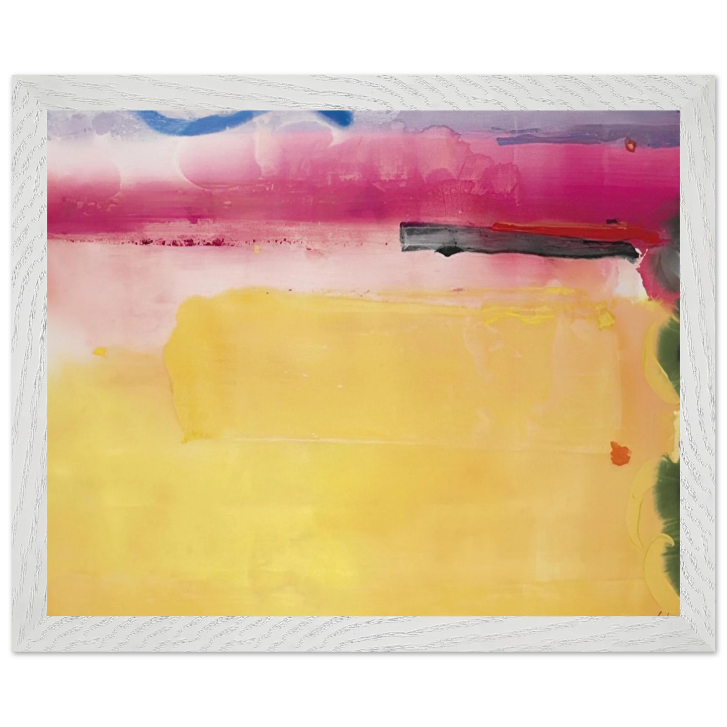 Helen Frankenthaler - Black-Eyed Susan - 1988 Wall art - 13x18 cm / 5x7 inches - Premium Wooden Framed Poster With Fine Art Paper - Black frame