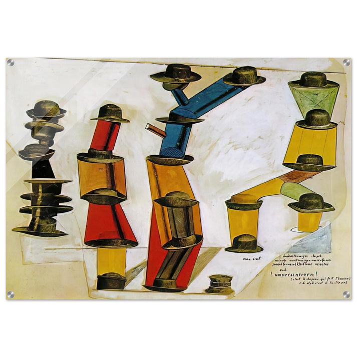 The hat makes the man - Max Ernst Acrylic Print - 70x100 cm / 28x40″ inches